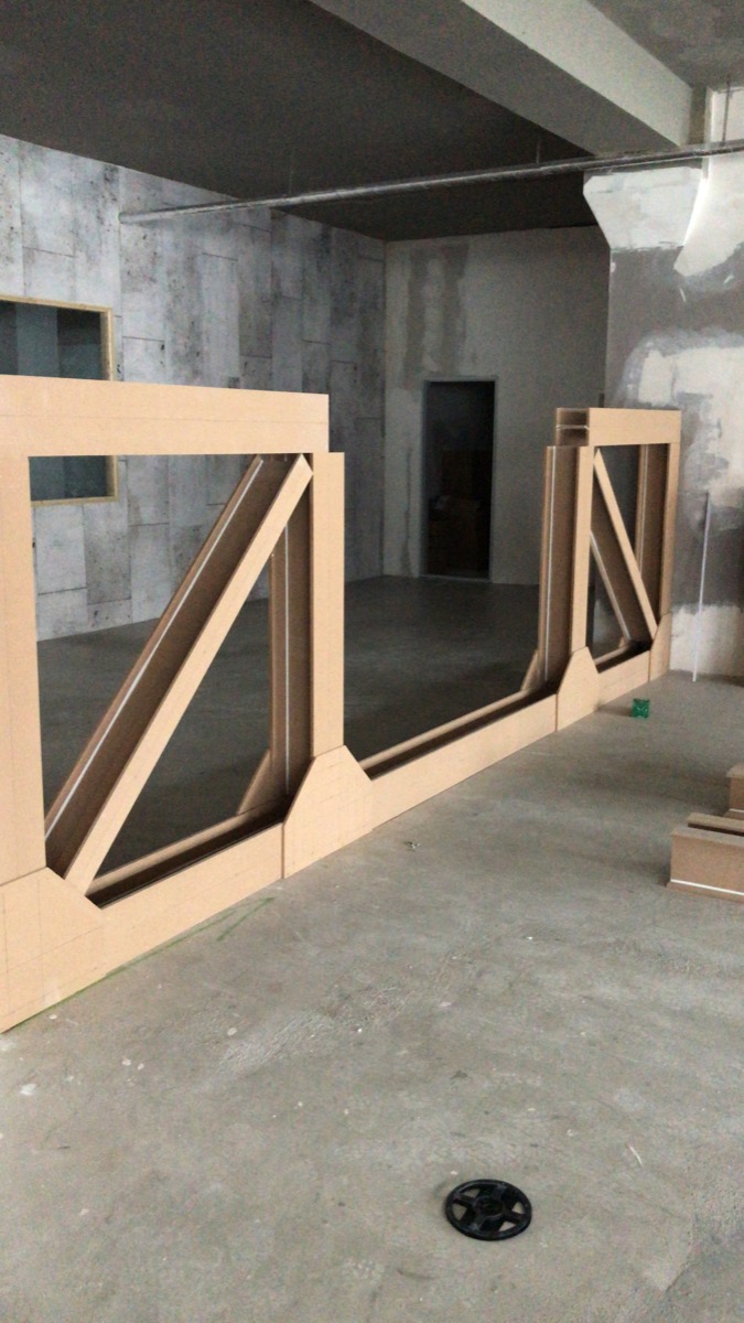 Wandelemente in Stahlträger-Optik, Bild 8
