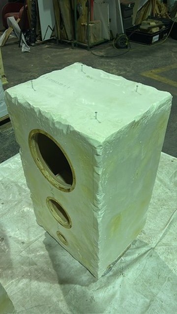 Lautsprechergehäuse in Steinoptik, Bild 4